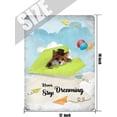 thumbnail image 5 of Inspirational Wall Art -Never Stop Dreaming,Fox Vintage Tin Sign- Balloon Decor - Paper Airplane Motivational Poster Gifts for Kids Bedroom Bathroom Classroom Rustic Wall Sign 12x16 Inch, 5 of 7