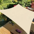 thumbnail image 1 of iCOVER Sun Shade Sail Canopy, 185GSM Fabric Permeable Pergolas Top Cover, for Outdoor Patio Lawn Garden Backyard Awning (13'x19'6", Beige), 1 of 5