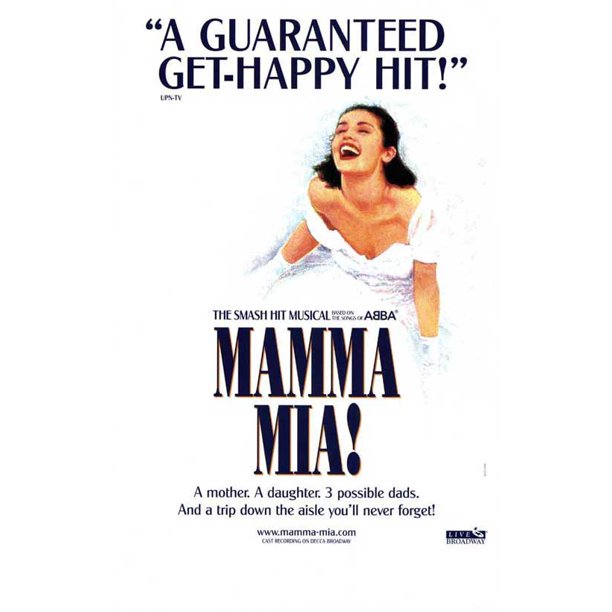Mamma Mia (Broadway) Movie POSTER 27" x 40" Style A