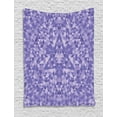 thumbnail image 1 of Purple Mandala Tapestry, Purple Color Gradient Background with Triangular Mosaic Tiles Composition, Wall Hanging for Bedroom Living Room Dorm Decor, 40W X 60L Inches, Multicolor, by Ambesonne, 1 of 2