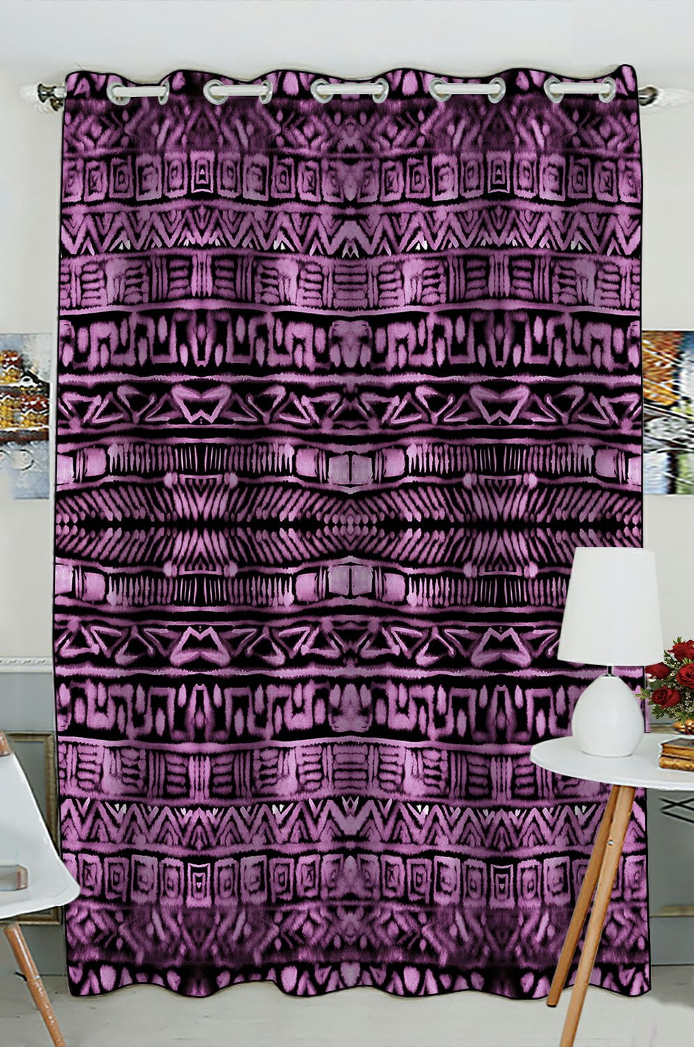 purple curtains for bedroom
