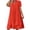 A-Red, variant on MaFYtyTPR Women's V-Neck Loose Dress Summer Solid Color Short Sleeve Casual Tiered A-shaped Waist Dresses A-Black L