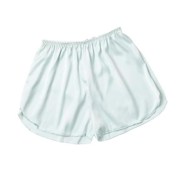 harmtty Safety Pant Elastic Waist Solid Colors Intimacy Fashion Women Summer Sexy Cool Shorts Female Intimacy Clothes ,Green,L