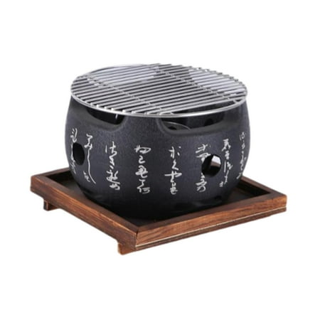 MAGIDEAL Japanese BBQ Grill Food Grill BBQ Tool Accessories Sturdy BBQ 19x19x14.5 cm