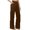 Brown, variant on Fgnfyis Wide Leg Sweatpants Women Yoga Pants Wide Leg with Pockets High Waist Stretch Dress Casual Sweatpants Women's Pants Blue XXL