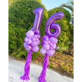thumbnail image 4 of Globos numéricos Enyeopd de 40 pulgadas color morado, número 11, para cumpleaños, 4 of 6