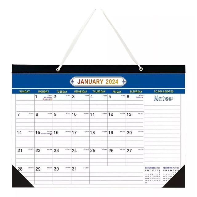 O Calendario De Escritorio De 18 Meses 2024-2025, De Pared O