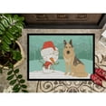 thumbnail image 3 of Carolines Treasures CK2033MAT German Shepherd and Snowman Christmas Door Mat Indoor Rug or Outdoor Welcome Mat 18x27, 3 of 4
