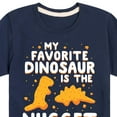 thumbnail image 3 of Instant Message - My Favorite Dinosaur is the Nugget - Toddler & Youth Short Sleeve Graphic T-Shirt, 3 of 6