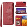 thumbnail image 1 of Case for Samsung Galaxy A14 5G, Magnetic Matte Premium PU Leather Stand Flip Cover with Card Slots and Wallet, Shockproof and Full Body Protection Compatible with Galaxy A14 5G - Red, 1 of 9