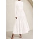 thumbnail image 2 of Vestido PRETTYGARDEN Otoño 2025 Blanco Maxi de Manga Larga XL, 2 of 5