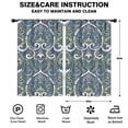 thumbnail image 2 of Blackout Kids Curtains,Blue Ethnic Paisley Pattern Childrens Insulated Curtains Set Of 2,Bedroom Essentials,Toddler Room Decor 52x84in(132x213cm), 2 of 5