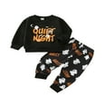 thumbnail image 1 of Ensembles d'Halloween pour Enfants Pulls à Manches Longues Col Rond Pantalons Longs, 1 of 6