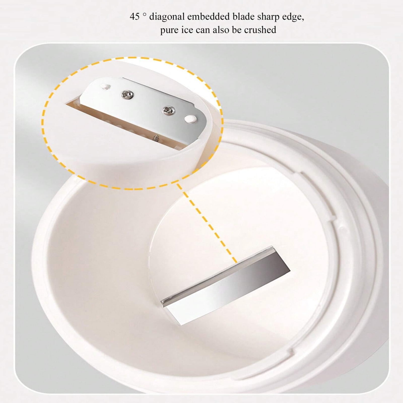 StlyGar Ice Maker Manual Ice Crusher,Snow Cone Machine Household Mini Portable Ice Shaver for Snow Cone