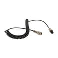 thumbnail image 1 of Cable de extensión para micrófono de radio, cable de extensión para micrófono de 4 pines, negro, suave, portátil, diseño de resorte, reemplazo, 1 of 8