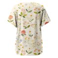 thumbnail image 5 of MEICHEN Spring Fresh Small Print Casual and Comfortable Stylish Women's Top Summer T Shirts for Women, 5 of 5