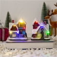 thumbnail image 3 of Figurina de casa de Navidad en miniatura iluminada decoración de escritorio de Navidad para niños regalo de Navidad, 3 of 6