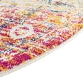 thumbnail image 6 of Unique Loom Madeline Vintage Collection Area Rug - Jackson (5' 3" Round Pink Gray/Ivory), 6 of 7
