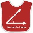 thumbnail image 3 of Inktastic Acute-baby-white Boys or Girls Baby Bib, 3 of 4