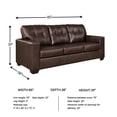 thumbnail image 3 of Signature Design by Ashley Santorine Brown Queen Sofa Sleeper, 3 of 16