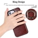 thumbnail image 4 of PU Leather Case With Card Slot Magnetic Holder Ring Phone Bag Cover For IPhone 14 13 12 11 Pro X XS Max XR 8 7 Plus SE 2022 2020, 4 of 5