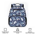thumbnail image 6 of KUIFORTI Blue Shark Toddler Backpack Boys Kids School Bag with Multiple Organizer Pockets Adjustable Straps 13.5 Inch for Preschool Kindergarten Back to School Gifts, 6 of 7