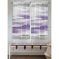thumbnail image 5 of Purple Grey Ombre Bedroom Curtains 63 Inches length, Abstract Art Oil Painting Modern Window Treatment Curtain Drapes, Rod Pocket Curtain Panels for Living Room Kitchen, 42"x63", 2 Panels, 5 of 7