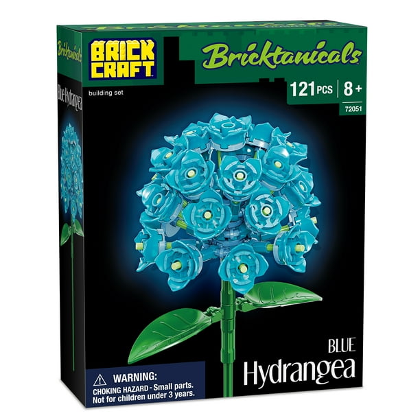 Brickcraft Bricktanicals Hydrangea Building Kit (121- Plastic