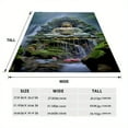 thumbnail image 4 of Buddha-Themed Soft Flannel Throw Blanket - Perfect for Couch, Bed, Travel & Office - Cozy Digital Print Design, 4 of 6