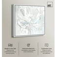 thumbnail image 2 of Off-White Magnolia II Floral Fine Wall Art Canvas Wall Art by Art Remedy, White Floater Frame, 31" x 31", 2 of 7