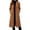 Coffee, variant on THNCYX Coat For Women Winter Classic Loose Open Front Notch Lapel Trench Peacoat With Pockets S-2XL