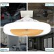 thumbnail image 5 of Ventilador de techo con luz integrada Ventilador de techo empotrado con luz LED de 30 W para interiores Ventilador de 3 aspas con protección giratoria para cocina y baño, 5 of 5