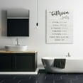 thumbnail image 2 of Stupell Industries Bathroom Rules Toilet Paper Sign Country Plank Pattern, 36 x 48, Design by Natalie Carpentieri, 2 of 7