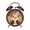 A, variant on YAMB Vintage Double Chime Alarm Clock, 6.69 x 4.92in Silent Non-Ticking Metal Desk Clock, Noisy Alarm for Heavy Sleepers, Freestanding Decorative Clock for Bedroom Office Home