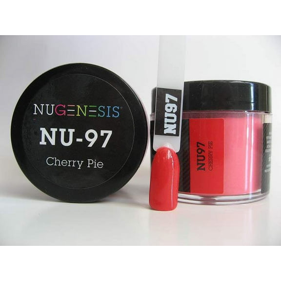 NUGENESIS Nail Color Dip Dipping Powder 1oz/jar - NU97 Cherry Pie