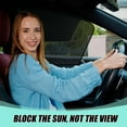 thumbnail image 3 of Car Window Covers, Magnetic Car Front Side Window Shade, 2 Pack Front Seat Side Window Covers with Half Shade, Front Window Covers for Driver, Double Layer Mesh Sun Block UV Protection Covers, 3 of 8