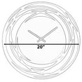 thumbnail image 5 of Decorative Contemporary Metal Wall Clock with Black Circled Frame, 5 of 7