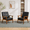 Black(PU), variant on MOONMISS Accent Chair Set of 2,Mid Century Modern PU Leather Armchair with Wood Frame for Living Room Bedroom Study Room Easy Assembly,Khaki