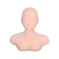 thumbnail image 2 of Beauty Massage Head Model Acupoint Massage Headband Shoulder Model Head Makeup Tattoo Grafting Half-length Dummy Head, 2 of 5