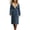 Blue, variant on Zynoxe Womens Long Denim Jacket Winter Sherpa Lined Warm Lapel Drawstring Waist Open Front Western Relaxed Casual Overcoat with Pockets Blue S