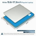 thumbnail image 2 of Laptop Sleeve 15.6''-17'',Zipper Laptop Bag, 16''Laptop Case Compatible with Apple MacBook,HP,Dell,Acer,Asus Notebook,Shockproof Soft Padded Cover Carrying Computer Bag,Blue, 2 of 7