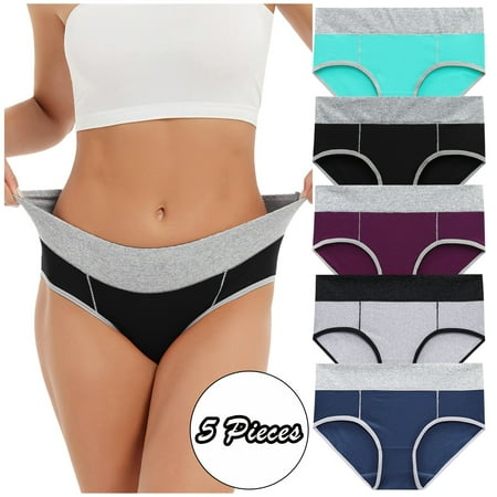 

nsendm Solid Panties Briefs Bikini Knickers Color Underpants Underwear Women Patchwork Night Clothes for Women Bedtime Underwear Multicolor 4X-Large