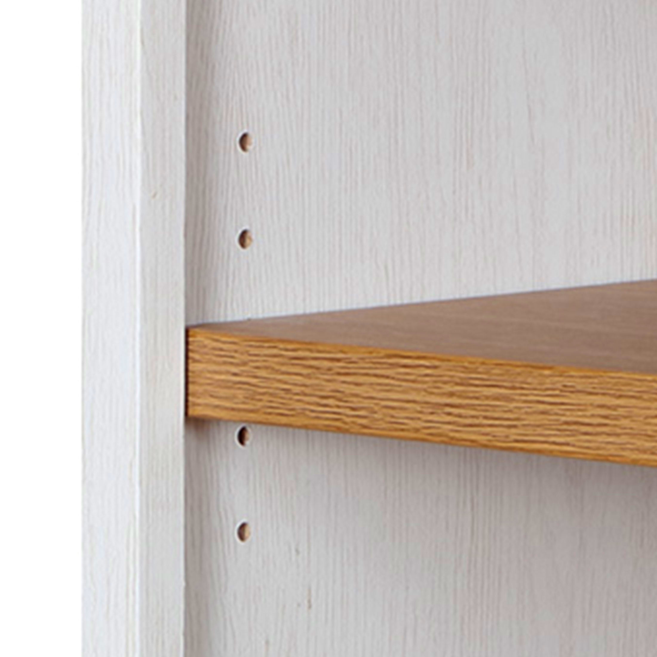 Better Homes & Gardens Juliet Open Arch Bookcase, White and Light Honey