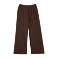thumbnail image 4 of Mohiass Flannel Pajama Pants Women Casual Pj Pants Winter Drawstring Fuzzy Pajama Pants with Pockets Light Brown XS, 4 of 5