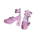 thumbnail image 4 of Zapatos de tacón alto perfke 1/3 muñeca femenina vestir Rosa, 4 of 9