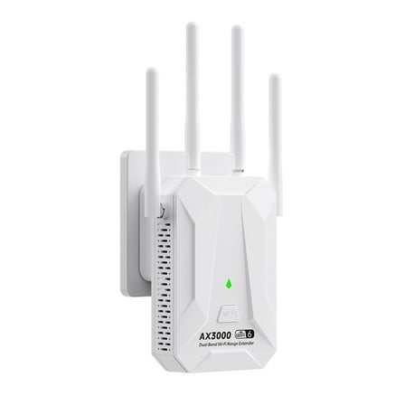 WiFi6 3000Mbps Wireless Repeater Dual Band 2.4Ghz 5GHz WiFi Extender WiFi 6 Amplifier Signal Expansion Booster US Plug