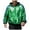 Green, variant on Men Carnival Sequin Flip Over Special Trend Hooded Sweatshirt Casual Loose Fashion Business Sports Sweatshirt