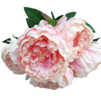 5 Heads Artificial Peony Flowers Silk Vintage Long Stem, Weather Resistant Fake Flowers for Wedding Bouquet, Home Decor, Wedding Centerpieces