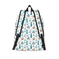 thumbnail image 2 of Picia Lighthouse And Sea Printed Canvas Daypack - Stylish and Durable Vintage Compact Backpack - Class, Work, Travel, or Laptop Bookbag,Organized Compartments-Medium, 2 of 6