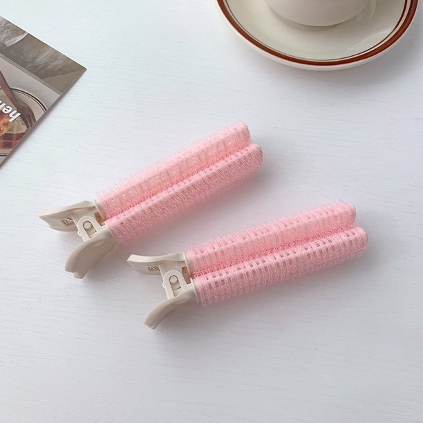Cojín para el cabello Juego de pinzas esponjosas Parte superior del cráneo alto Estilo coreano Cabeza de aire fija sin costuras Clip para flequillo Rodillos grandes para rizar el cabello